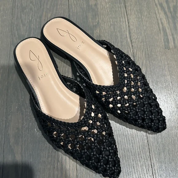 Joie Black Woven Mules - Picture 3 of 5